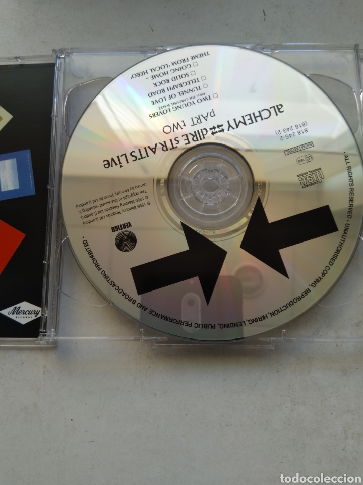 CDs de m&uacute;sica: CD DOBLE DIRE STRAITS/LIVE ALCHEMY - Foto 3
