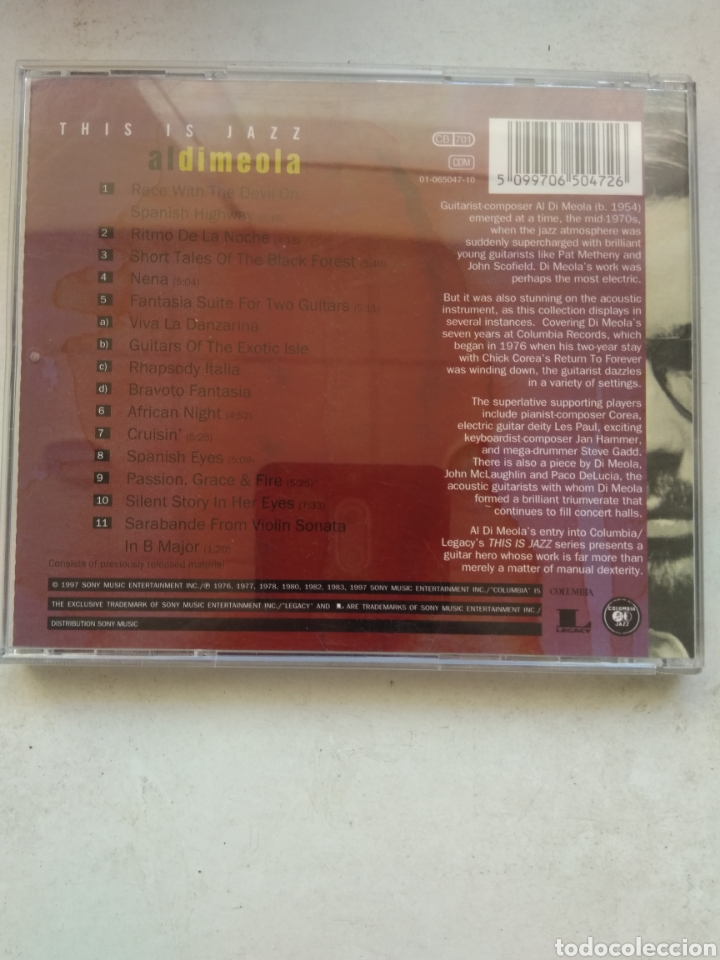 CDs de m&uacute;sica: CD AL DIMEOLA/THIS IS JAZZ - Foto 3