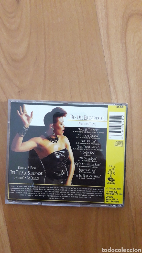 CDs de m&uacute;sica: DEE DEE BRIDGEWATER. PRECIUS THING - Foto 2