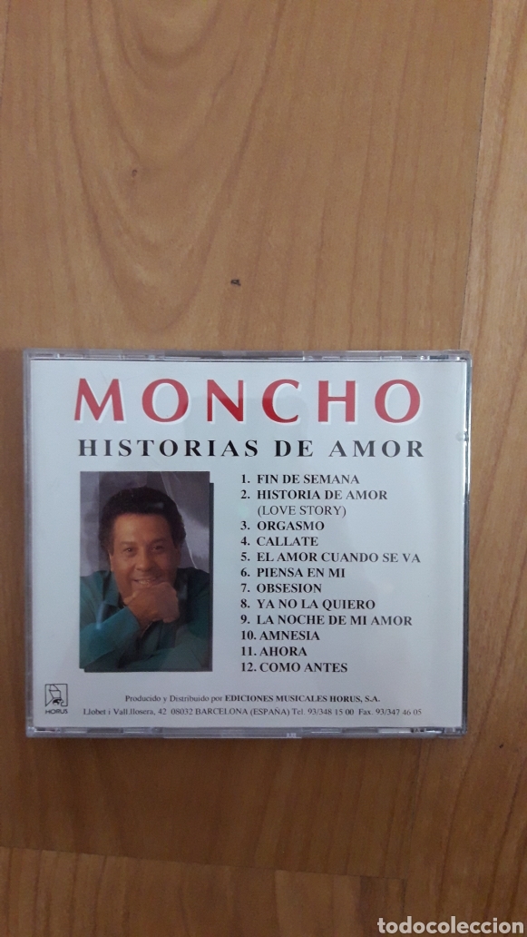 CDs de m&uacute;sica: MONCHO. HISTORIAS DE AMOR - Foto 2