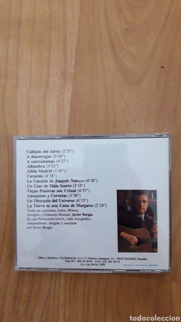 CDs de m&uacute;sica: JAVIER BERGIA. CARACOLA - Foto 2