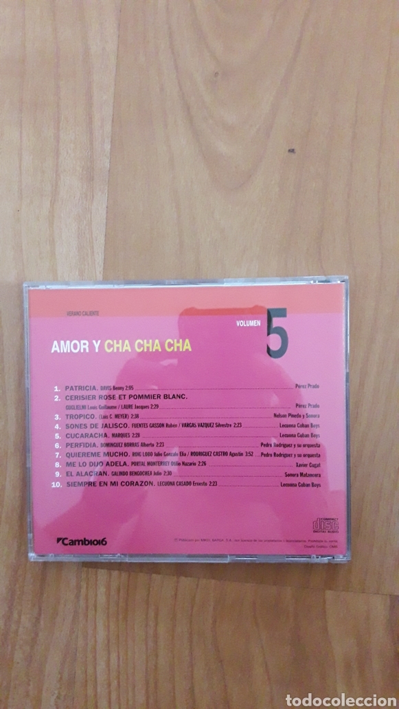 CDs de m&uacute;sica: VERANO CALIENTE. AMOR Y CHA CHA CHA - Foto 2