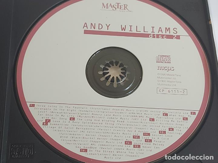 CDs de Música: PAT BOONE / ANDY WILLIAMS / DOBLE CD - MASTER TONE-1996 / 36 TEMAS / IMPECABLES. - Foto 3 - 264434949