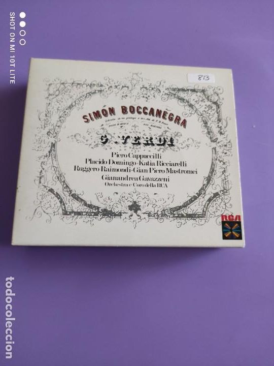 CDs de m&uacute;sica: CAJA . SIMON BOCCANEGRA. G. VERDI.PIERO CAPPUCCILLI/PLACIDO DOMINGO.GIANANDREA GAZAZZENI.