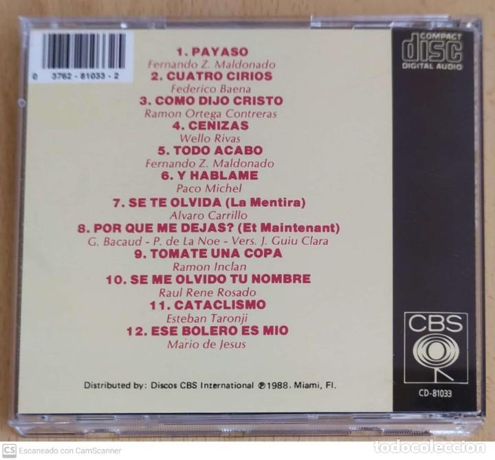 CDs de m&uacute;sica: JAVIER SOLIS (PAYASO) CD 1988 USA - Foto 2