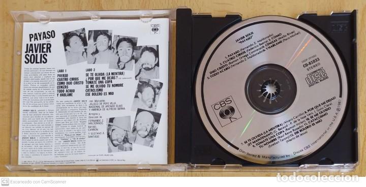 CDs de m&uacute;sica: JAVIER SOLIS (PAYASO) CD 1988 USA - Foto 3