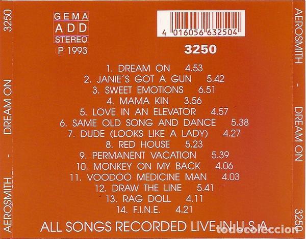 CDs de m&uacute;sica: CD Dream On - Philadelphia 1990 - Foto 2