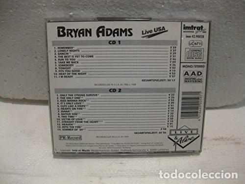 CDs de m&uacute;sica: 2 CDs - Bryan ADAMS - Live USA - Foto 2
