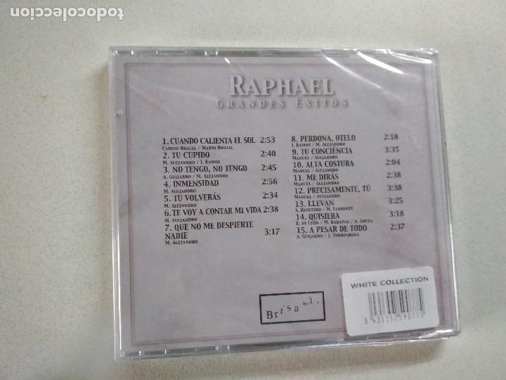 CDs de m&uacute;sica: RAPHAEL, GRANDES EXITOS, PRECINTADO - Foto 3
