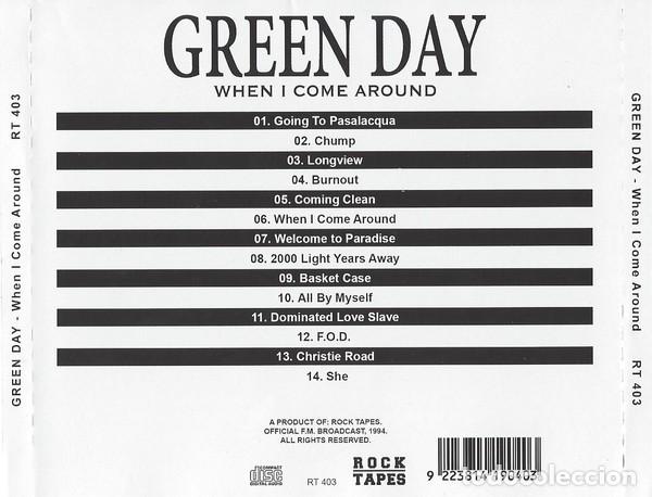 CDs de m&uacute;sica: CD GREEN DAY - When I Come Around - FM Broadcast - Foto 2
