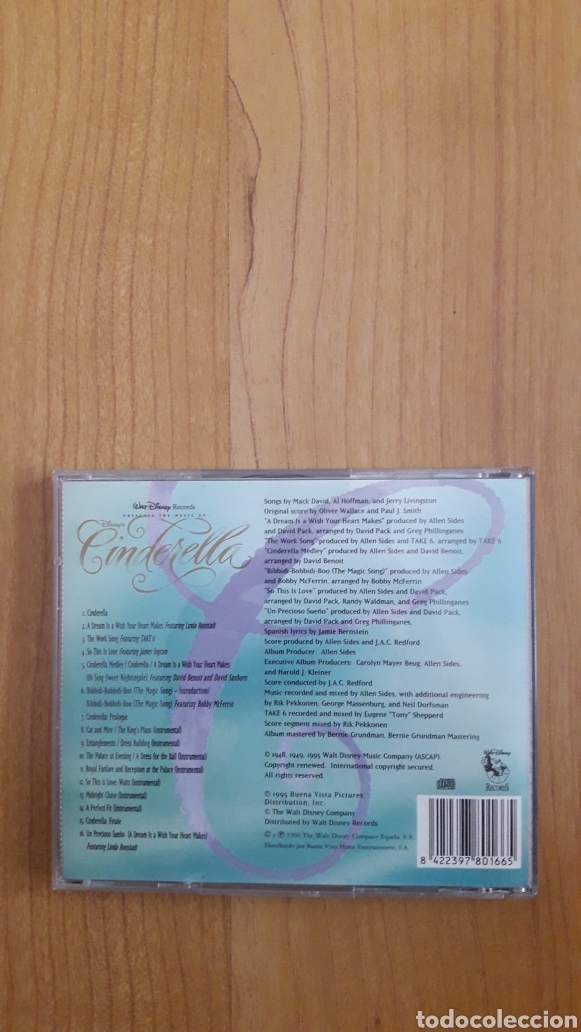 CDs de m&uacute;sica: BSO CINDERELLA. WALT DISNEY - Foto 2