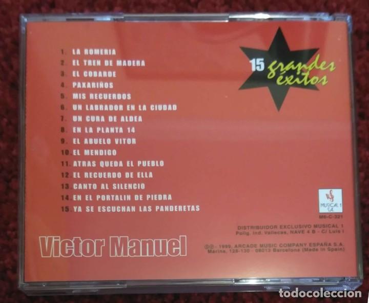 CDs de m&uacute;sica: VICTOR MANUEL (15 GRANDES EXITOS) CD 1999 - Foto 2