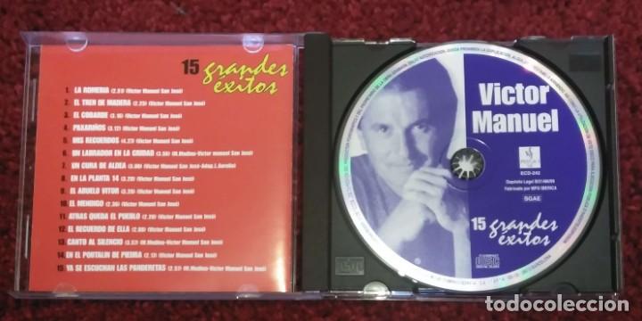 CDs de m&uacute;sica: VICTOR MANUEL (15 GRANDES EXITOS) CD 1999 - Foto 3