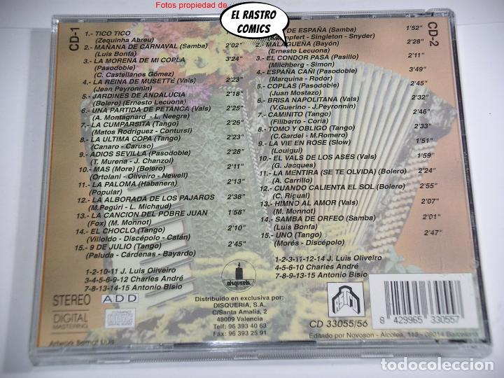 CDs de m&uacute;sica: Acorde&oacute;n, 30 &eacute;xitos, doble, con 2 CD, 1998, excelente estado - Foto 2