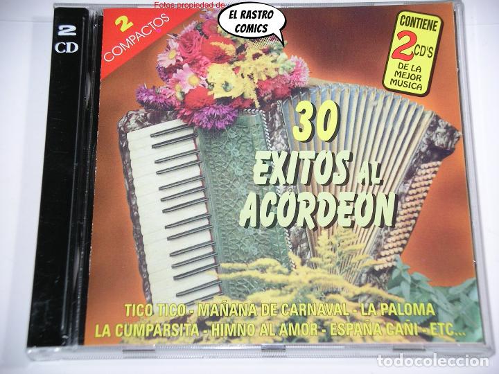 CDs de m&uacute;sica: Acorde&oacute;n, 30 &eacute;xitos, doble, con 2 CD, 1998, excelente estado - Foto 1