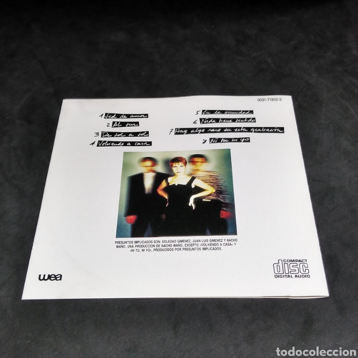 CDs de m&uacute;sica: PRESUNTOS IMPLICADOS - DE SOL A SOL - CD - 1990 - Foto 4