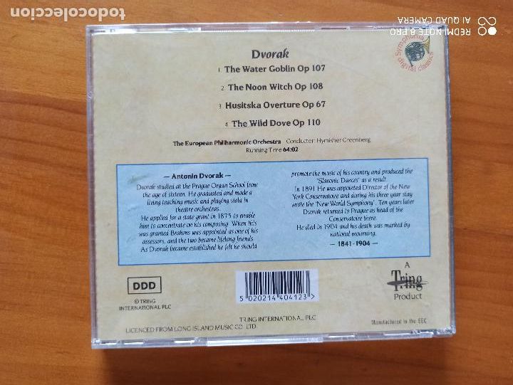 CDs de m&uacute;sica: CD DVORAK - SYMPHONIC POEMS (AA) - Foto 2