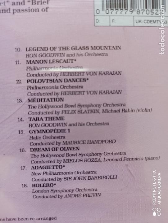 CDs de m&uacute;sica: CD THE CLASSIC ROMANCE (AF) - Foto 3