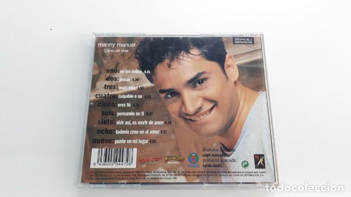 CDs de m&uacute;sica: CD MANNY MANUEL - LLENO DE VIDA - Foto 3
