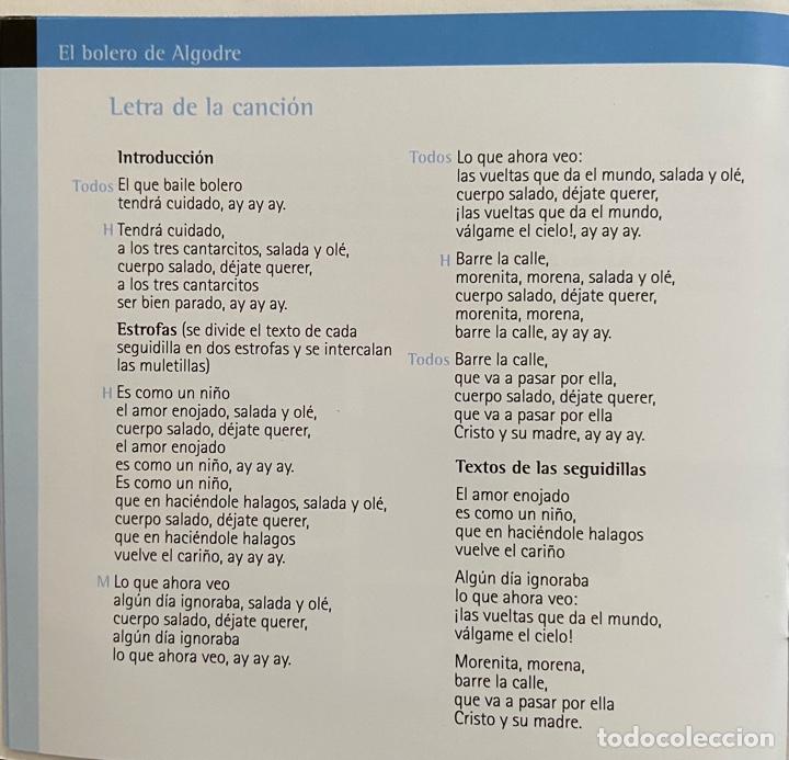 CDs de m&uacute;sica: CD. EL BOLERO DE ALGODRE - Foto 3