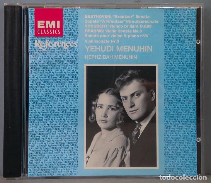 CDs de m&uacute;sica: CD. BEETHOVEN. SCHUBERT. BRAHMS. MENUHIN - Foto 1
