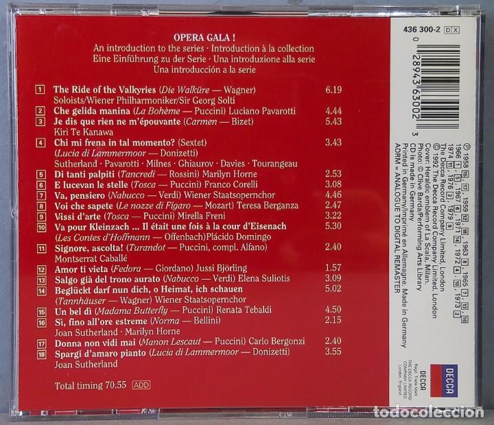 CDs de m&uacute;sica: CD. OPERA GALA!. AN INTRODUCTION - Foto 2