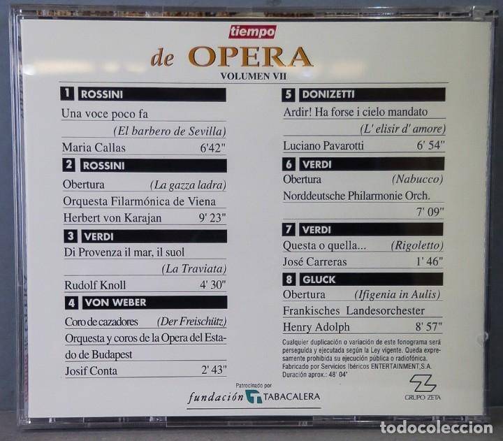 CDs de m&uacute;sica: CD. TIEMPO DE OPERA. 7 - Foto 2