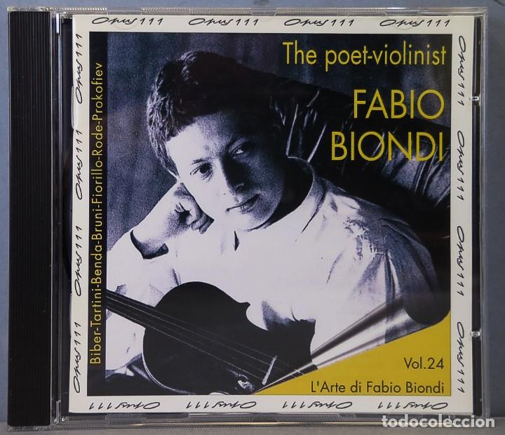 CDs de m&uacute;sica: CD. THE POET VIOLONIST. BIONDI - Foto 1