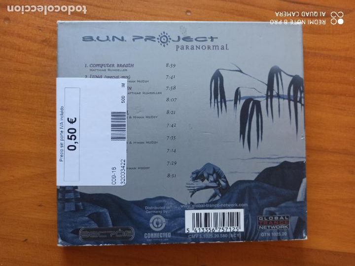 CDs de m&uacute;sica: CD SUN PROJECT - PARANORMAL (AZ) - Foto 2