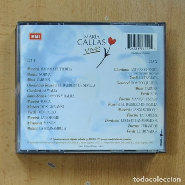 CDs de m&uacute;sica: MARIA CALAS - VIVE - 2 CD - Foto 2