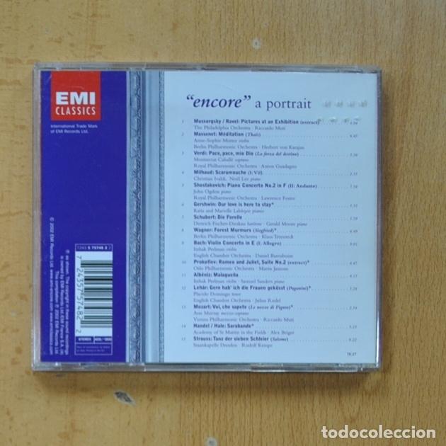 CDs de m&uacute;sica: VARIOUS - ENCORE A PORTRAIT - CD - Foto 2