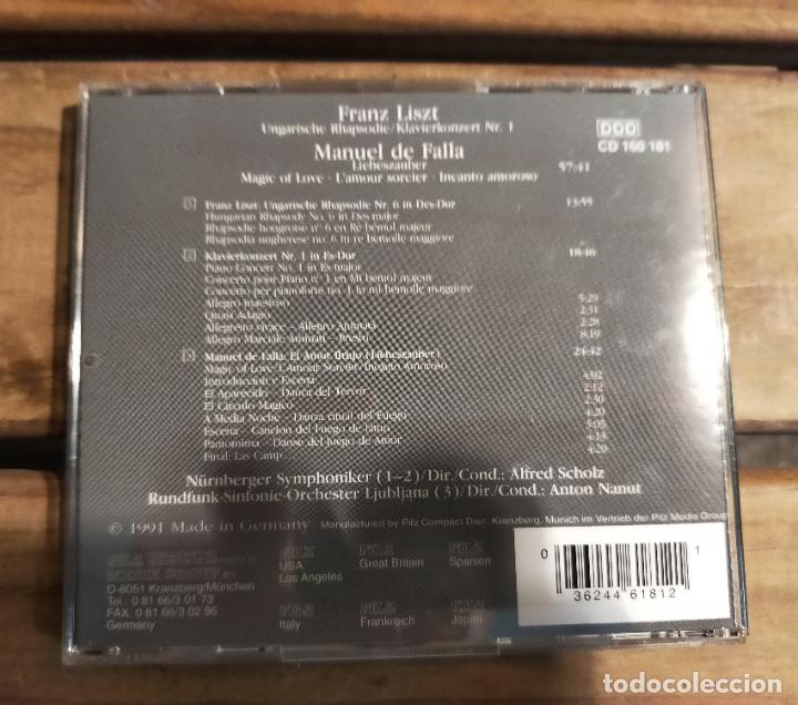 CDs de m&uacute;sica: FRANZ LISZT - MANUEL DE FALLA - VIENNA MASTER SERIES - CD - Foto 2