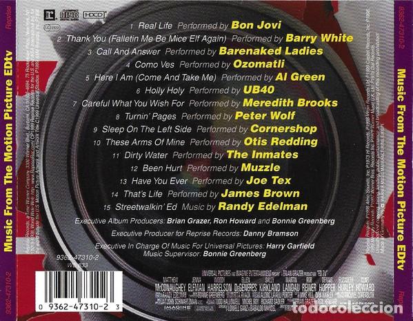 CDs de m&uacute;sica: EDtv - Banda sonora - Foto 2