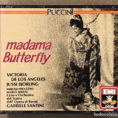 CDs de Música: PUCCINI “MADAMA BUTTERFLY” VICTORIA DE LOS ÁNGELES, JUSSI BJÖRLING. 2 CDS. GABRIELE SANTINI OPERA DI