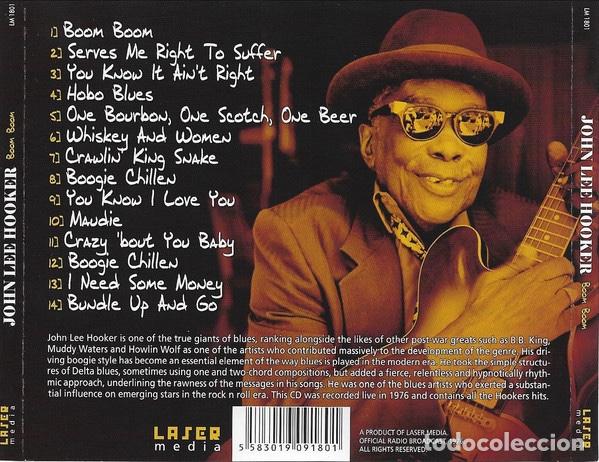 CDs de m&uacute;sica: John Lee Hooker &lrm;&ndash; Boom Boom - Foto 3