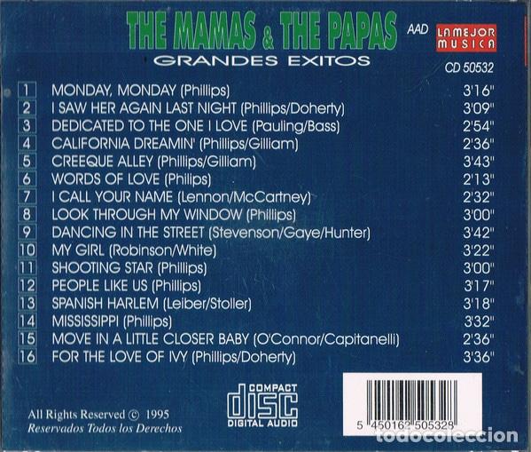 CDs de m&uacute;sica: The Mamas & The Papas &lrm;&ndash; Grandes Exitos - Foto 3
