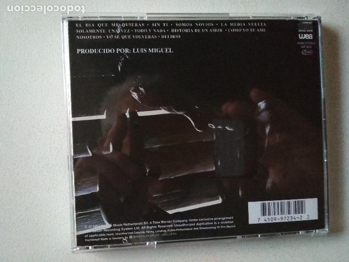 CDs de m&uacute;sica: LUIS MIGUEL SEGUNDO ROMANCE, 1994 - Foto 4