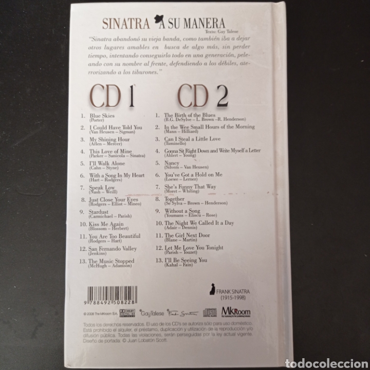 CDs de m&uacute;sica: FRANK SINATRA , A SU MANERA . DOS CDS MAS LIBRO - Foto 4
