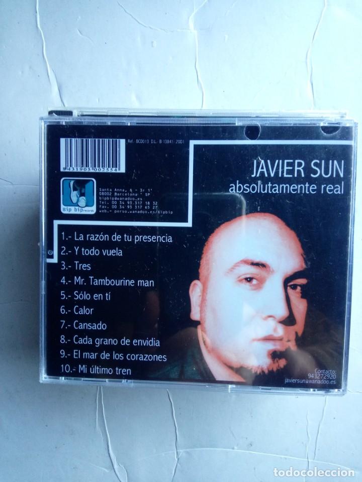 CDs de m&uacute;sica: JAVIER SUN - ABSOLUTAMENTE REAL CD ROCK - Foto 2