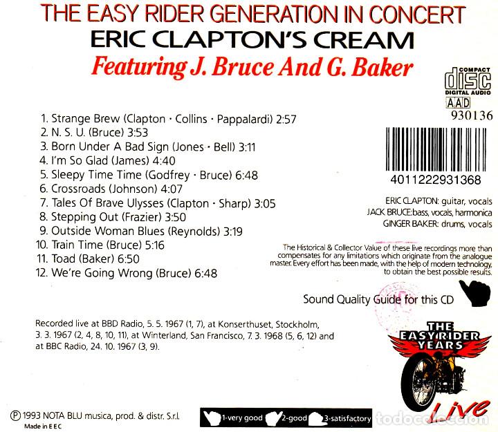 CDs de m&uacute;sica: �R465 - ERIC CLAPTON. ERIC CLAPTONS CREAM. CD. - Foto 2