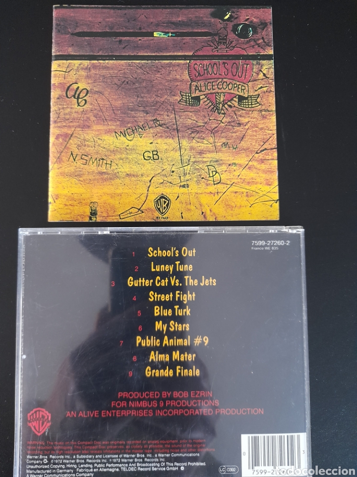CDs de m&uacute;sica: ALICE COOPER, SCHOOLS OUT - Foto 1