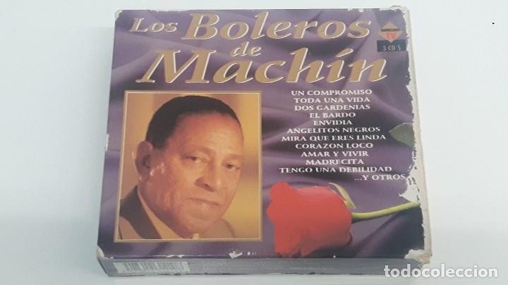 CDs de m&uacute;sica: 3 CD CON FUNDA CARTON - LOS BOLEROS DE MACH&Iacute;N - Foto 1