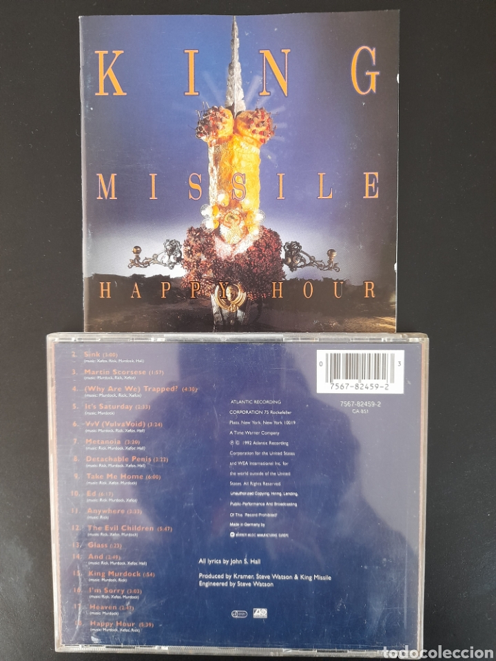 CDs de m&uacute;sica: KING MISSILE. HAPPY HOUR - Foto 1