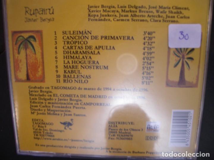 CDs de m&uacute;sica: JAVIER BERGIA- RUPAIR&Uacute;. CD. - Foto 2