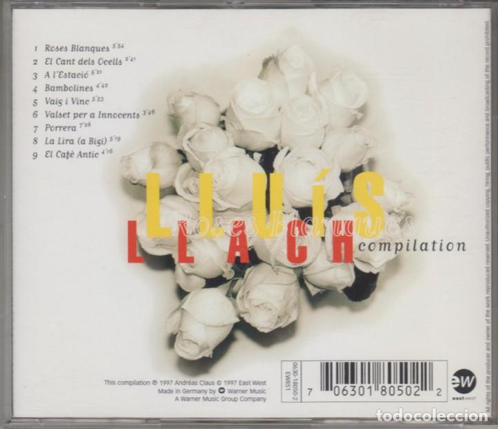 CDs de m&uacute;sica: Llu&iacute;s Llach cd Roses blanques 1997 - Foto 2