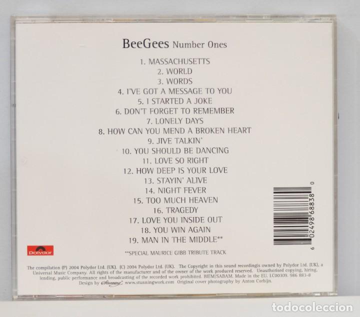 CDs de m&uacute;sica: CD. BEEGEES. NUMBER ONES - Foto 2