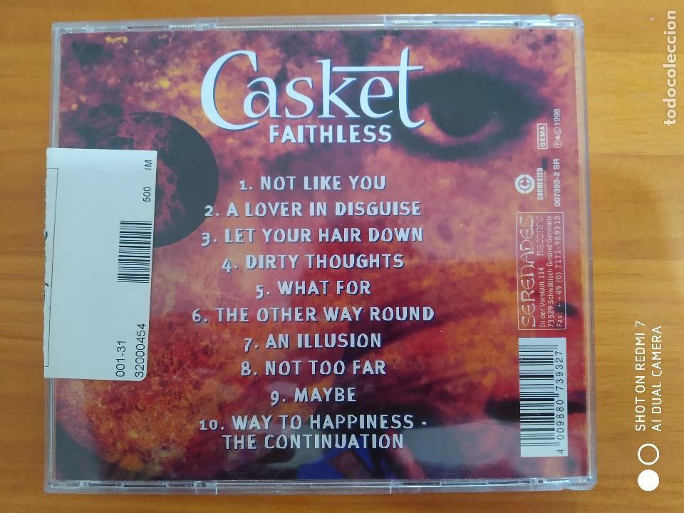 CDs de m&uacute;sica: CD CASKET - FAITHLESS (EG) - Foto 2