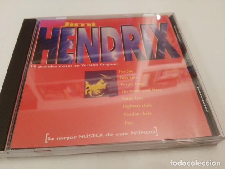 CDs de m&uacute;sica: CD - JIMI HENDRIX 16 GRANDES EXITOS EN VERSION ORIGINAL - Foto 1