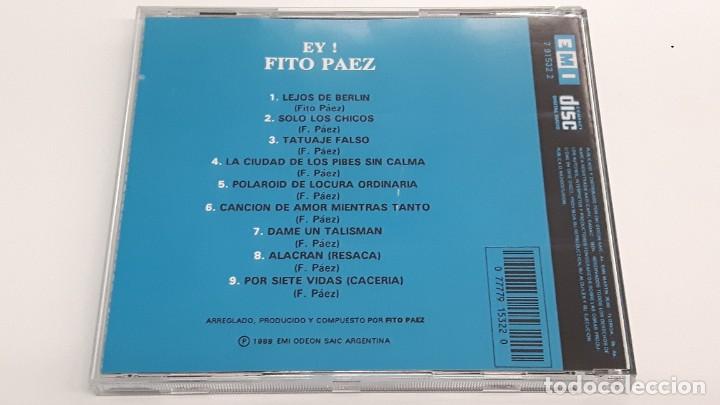 CDs de m&uacute;sica: CD FITO PAEZ - EY! - Foto 3