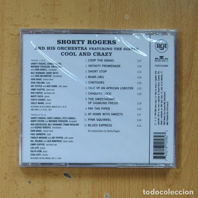 CDs de m&uacute;sica: SHORTY ROGERS - COOL AND CRAZY - CD - Foto 2